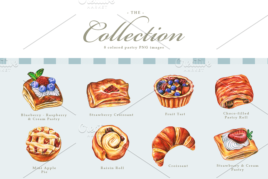 Patisserie Illustrations in Illustrations - product preview 8