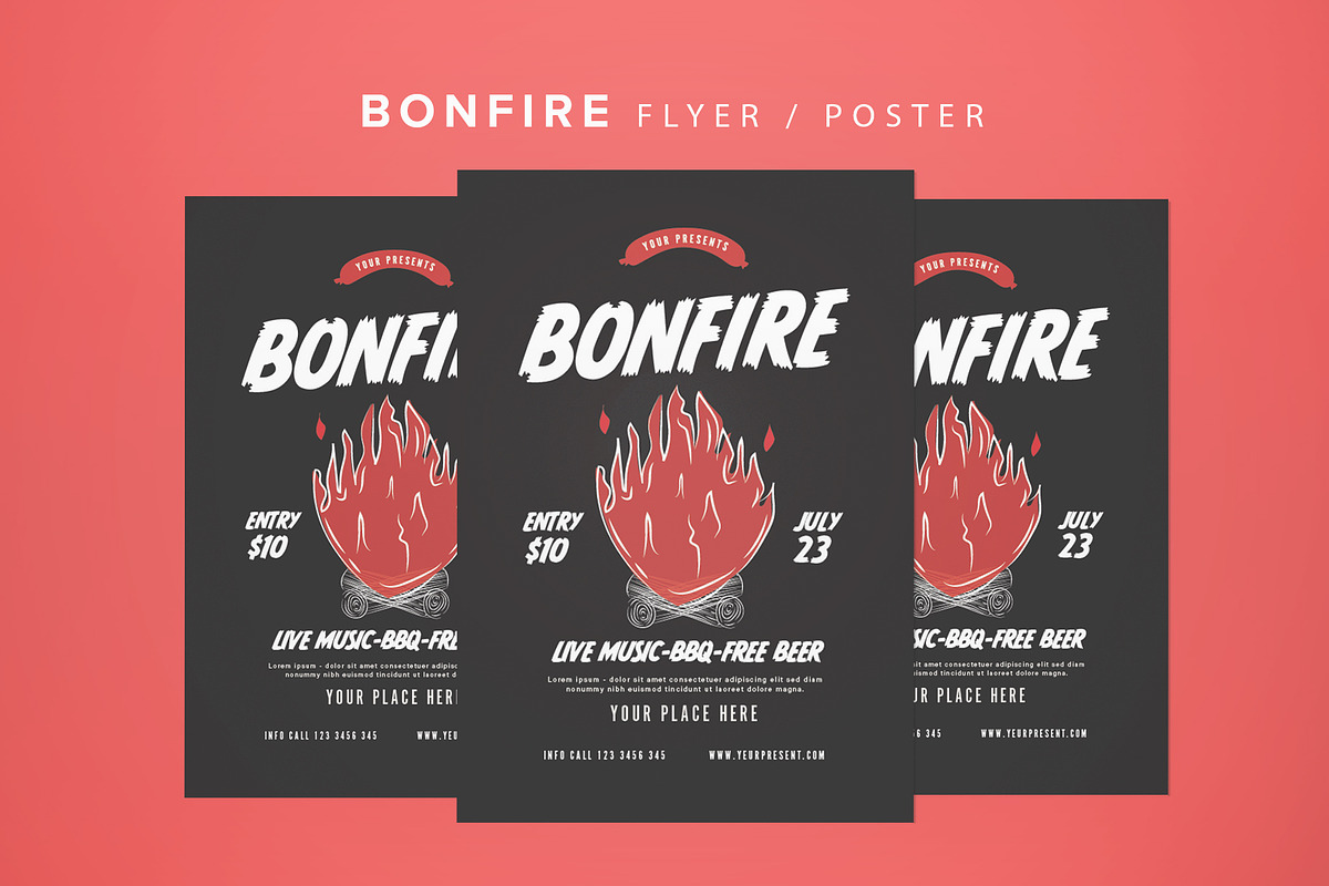 Bonfire Flyer in Flyer Templates - product preview 8