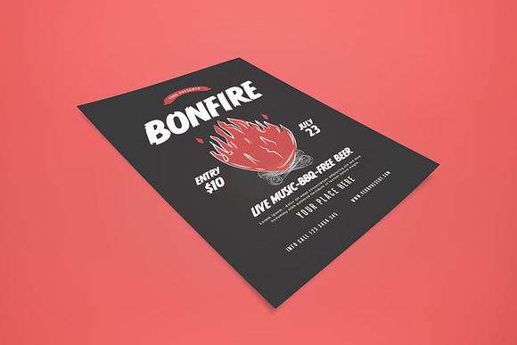 Bonfire Flyer in Flyer Templates - product preview 1