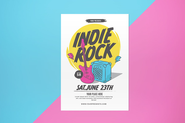 Indie Rock Flyer