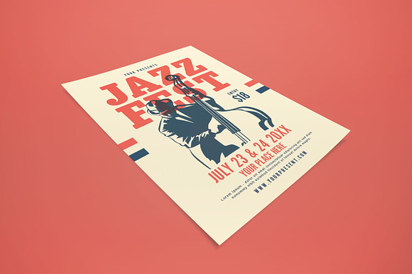 Jazzfest Flyer in Flyer Templates - product preview 1