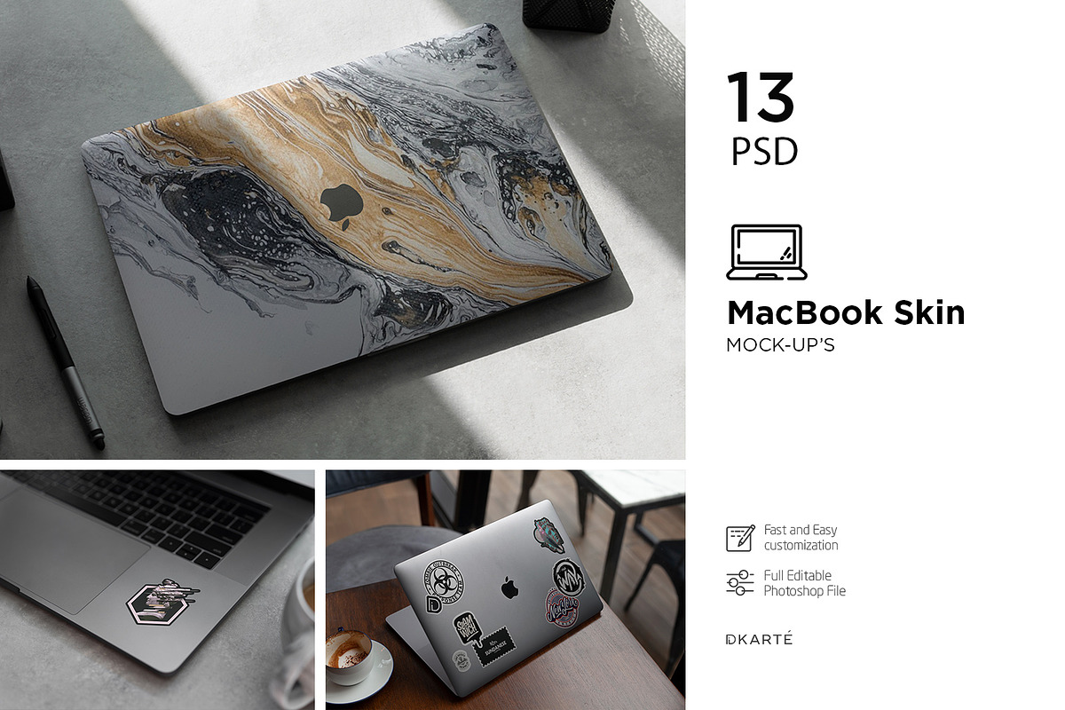 MacBook Skin Mock-Up in Product Mockups - product preview 8