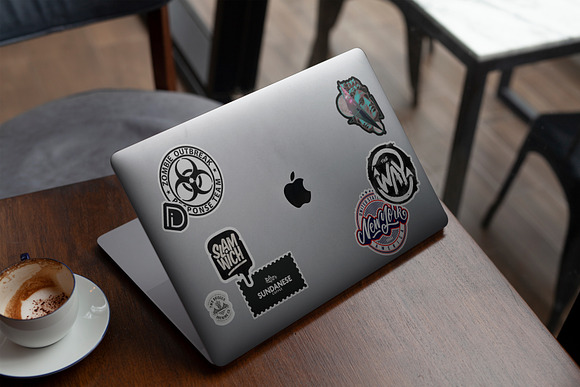 MacBook Skin Mock-Up in Product Mockups - product preview 6