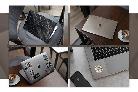 MacBook Skin Mock-Up in Product Mockups - product preview 7
