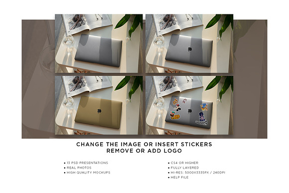 MacBook Skin Mock-Up in Product Mockups - product preview 9