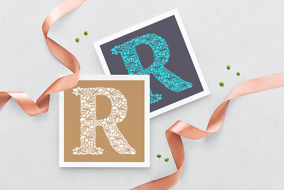 Letter R - Floral Logo Template in Logo Templates - product preview 2
