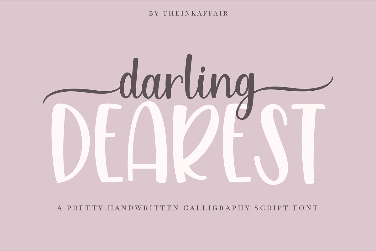 Darling Dearest Script Font in Script Fonts - product preview 8