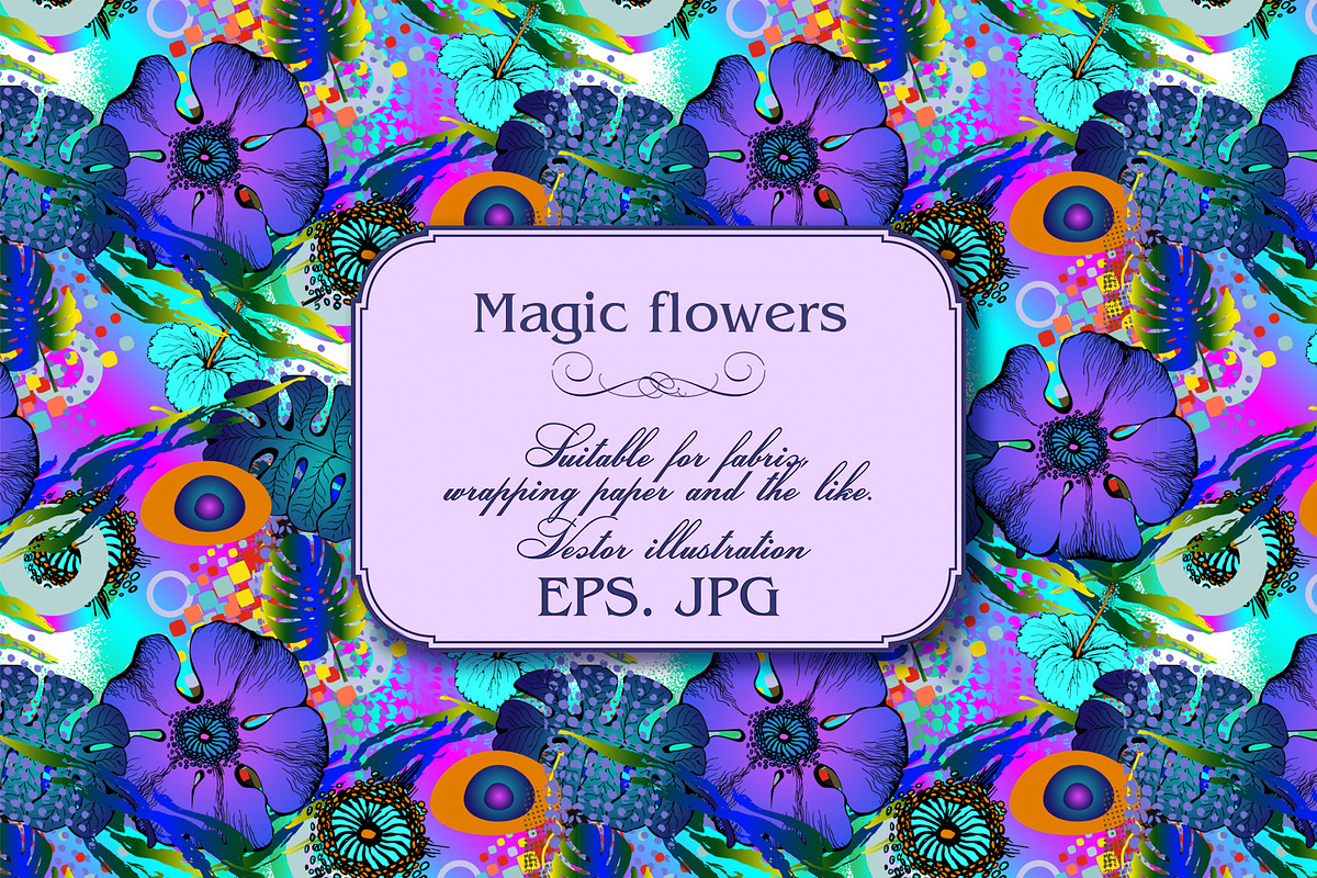 Magic flowers in Patterns - product preview 8