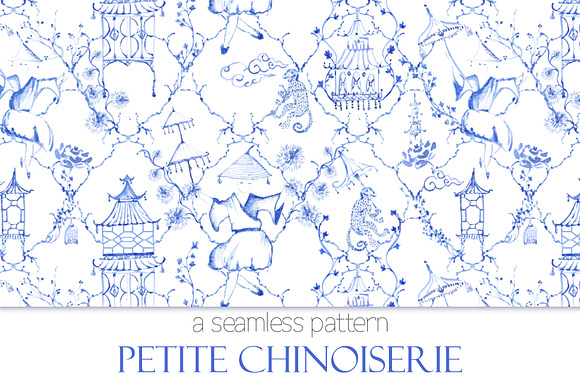 Petite Chinoiserie - Seamless in Patterns - product preview 5