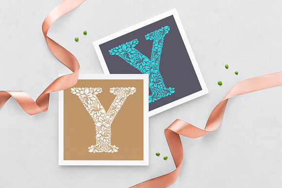 Letter Y - Floral Logo Template in Logo Templates - product preview 2