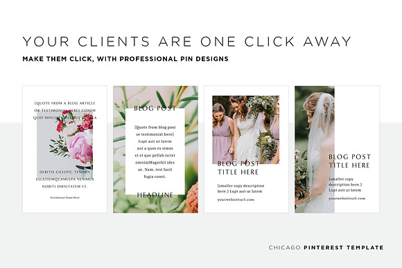 Pinterest for Wedding Photographers in Pinterest Templates - product preview 2