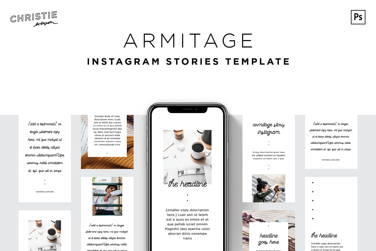 Armitage Instagram Stories (PSD) in Instagram Templates - product preview 8