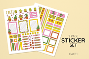 Cacti Sticker Set