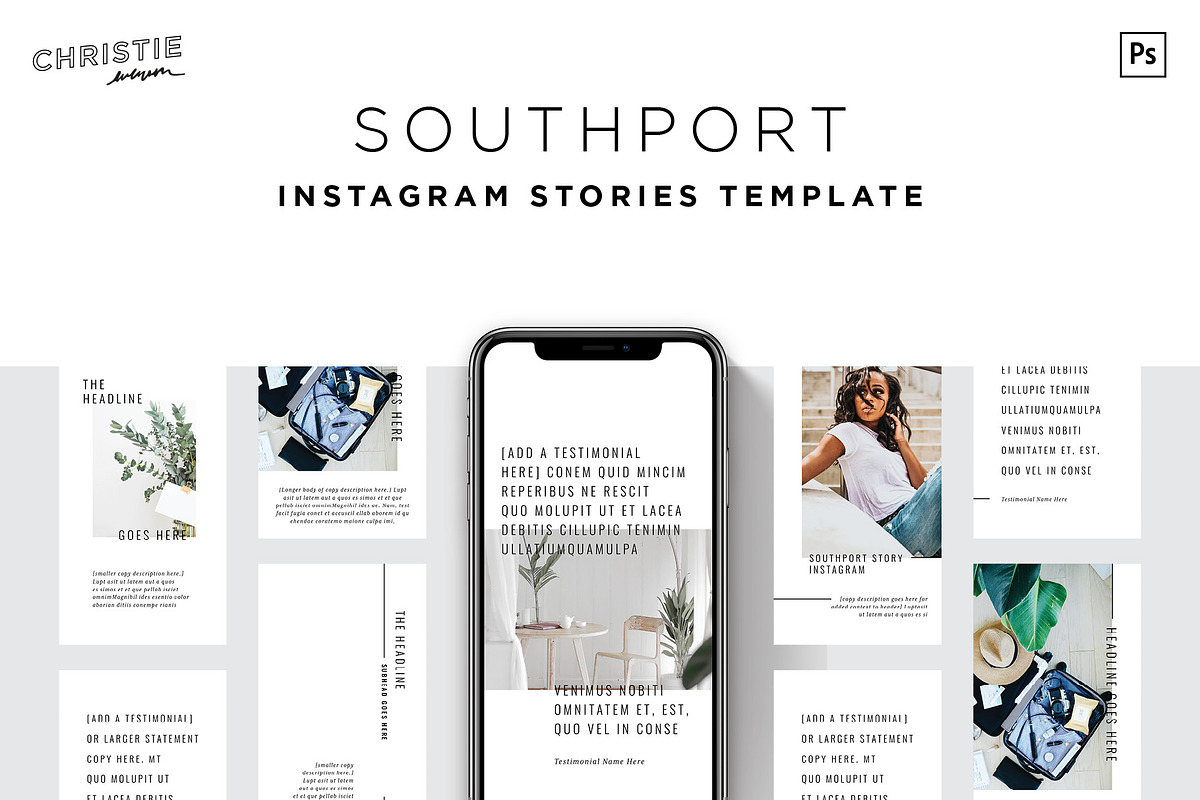 Southport Instagram Stories (PSD) in Instagram Templates - product preview 8