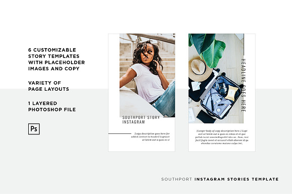Southport Instagram Stories (PSD) in Instagram Templates - product preview 1