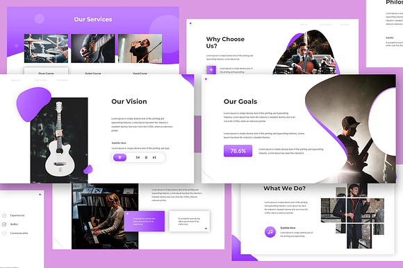 Chordia - Music Powerpoint Template in PowerPoint Templates - product preview 1