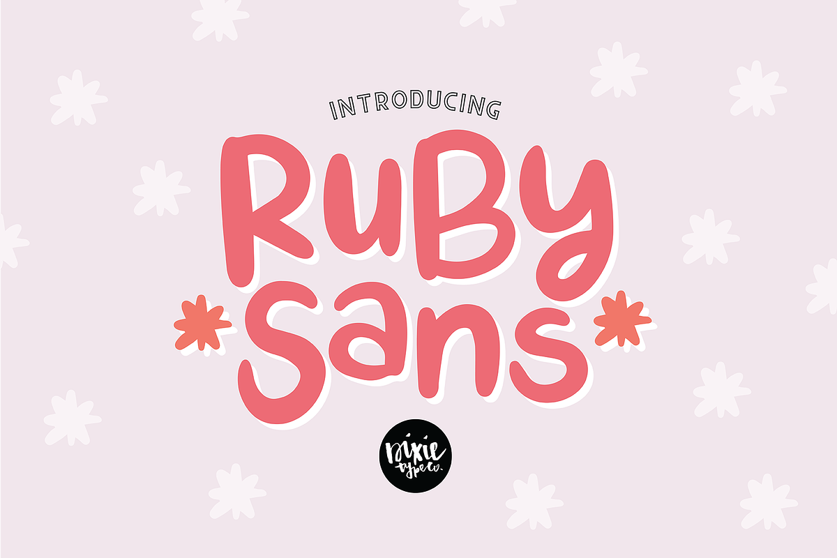 RUBY SANS Hand Lettered .OTF Font in Sans-Serif Fonts - product preview 8