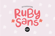 RUBY SANS Hand Lettered .OTF Font