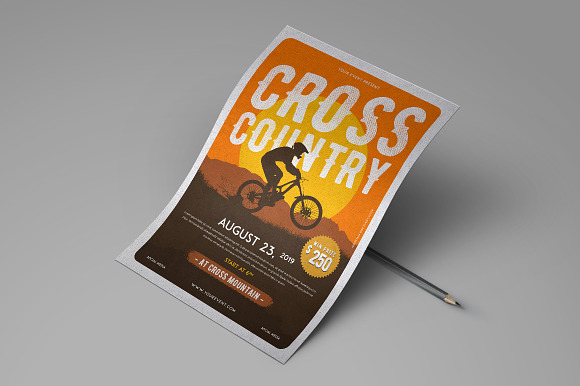 Mountain Bike Event Flyer in Flyer Templates - product preview 1