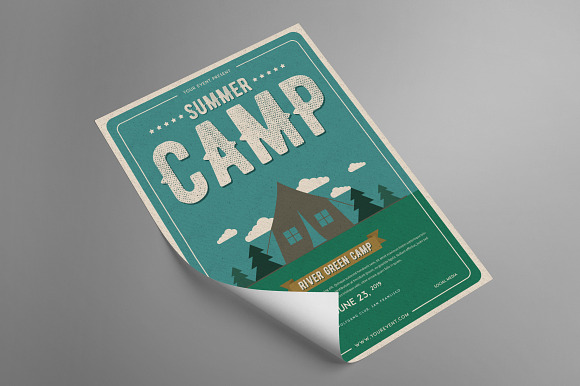 Summer Camp Flyer in Flyer Templates - product preview 1