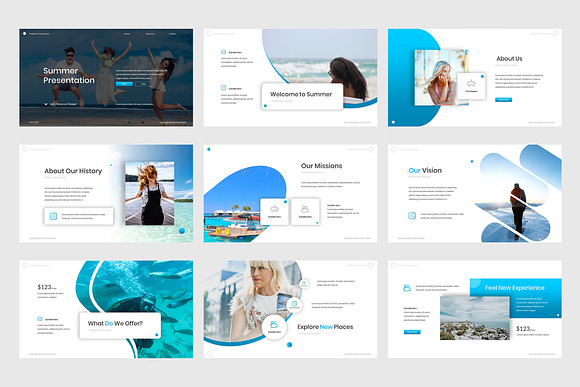 Summer Powerpoint Template in PowerPoint Templates - product preview 1