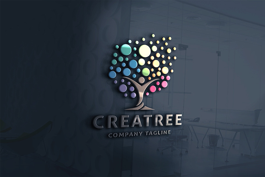 Creative Tree Logo in Logo Templates - product preview 8
