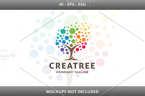 Creative Tree Logo in Logo Templates - product preview 3