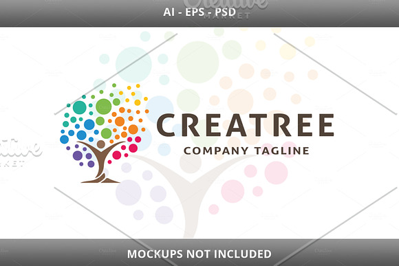 Creative Tree Logo in Logo Templates - product preview 4