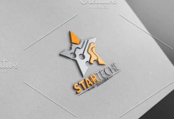 Star Tech Logo in Logo Templates - product preview 2