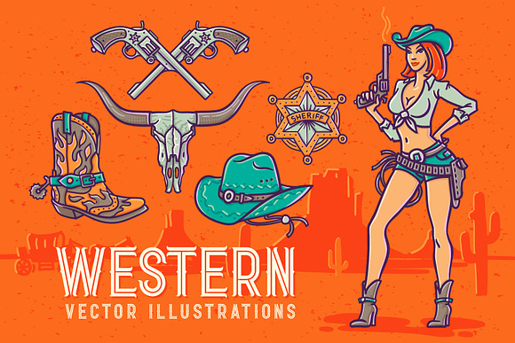 Western Shooter font with bonus in Display Fonts - product preview 5