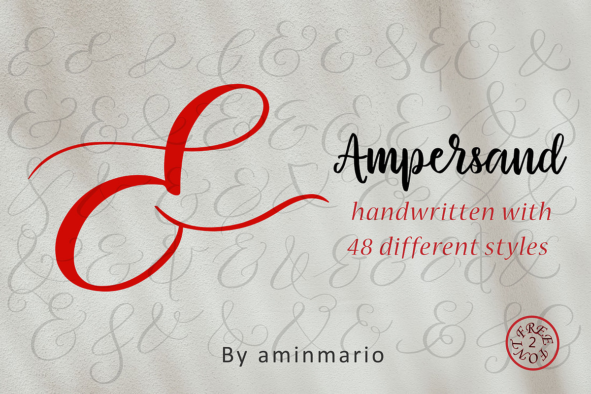 AMPERSAND | 48 different styles in Symbol Fonts - product preview 8