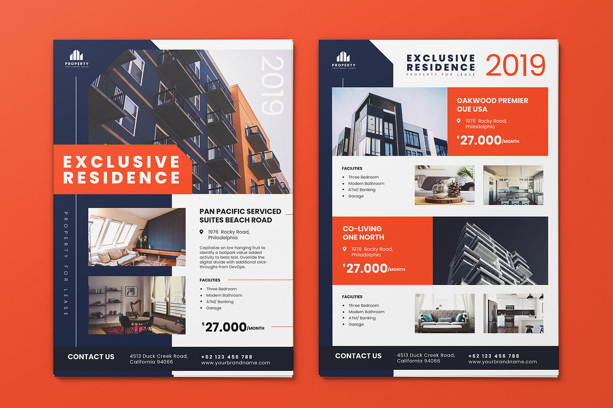 Minimalist Property AI and PSD Flyer in Invitation Templates - product preview 8