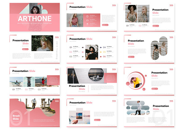 Arthone - Powerpoint Template in PowerPoint Templates - product preview 1
