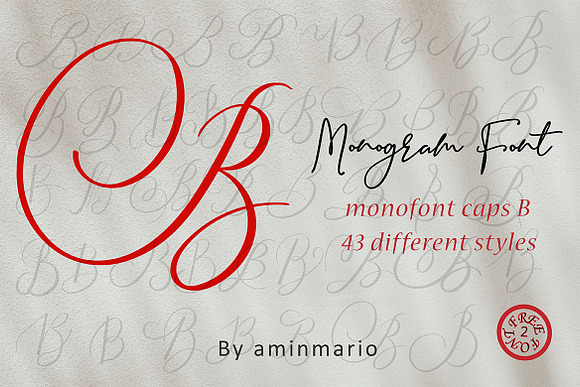 MONOGRAMS BUNDLE A to Z in Script Fonts - product preview 2