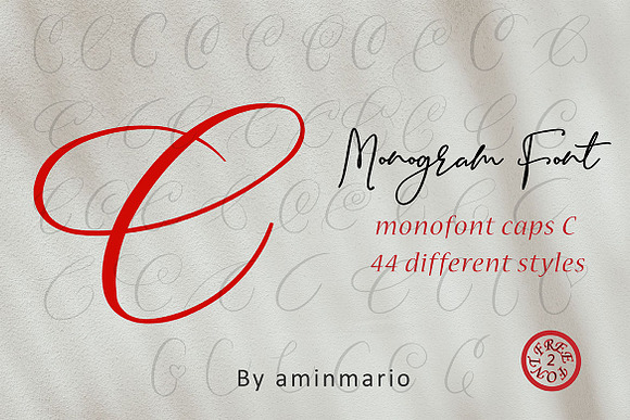 MONOGRAMS BUNDLE A to Z in Script Fonts - product preview 3