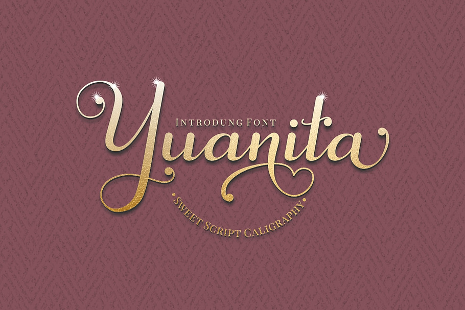 Yuanita - Modern Calligraphy Font in Script Fonts - product preview 8