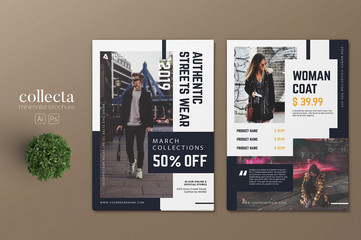 Fashion AI and PSD Flyer 7 in Invitation Templates - product preview 8