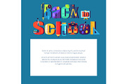 Back to School Poster with Place for