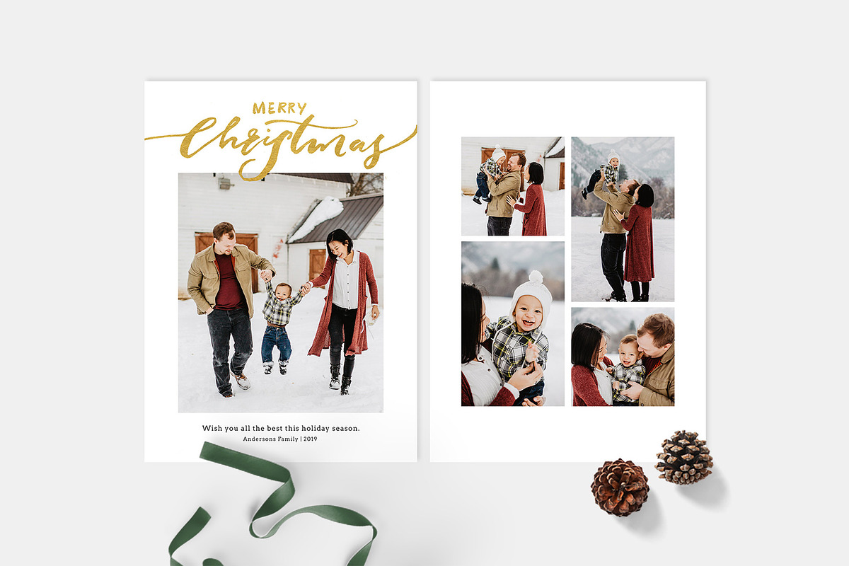 Christmas Card Template CD124 in Card Templates - product preview 8