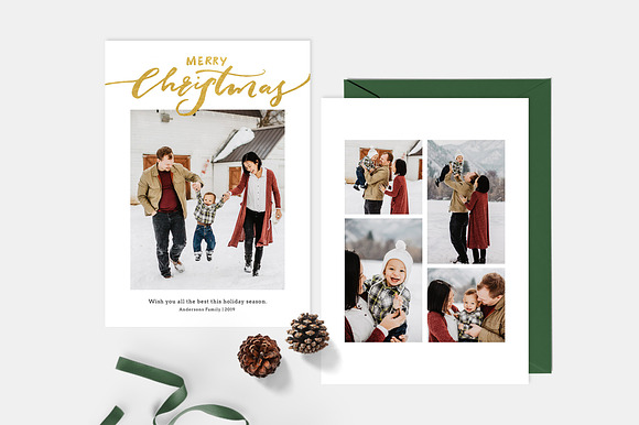 Christmas Card Template CD124 in Card Templates - product preview 3
