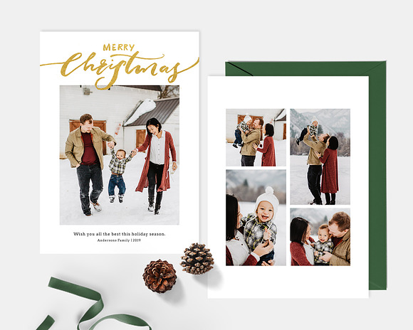 Christmas Card Template CD124 in Card Templates - product preview 4