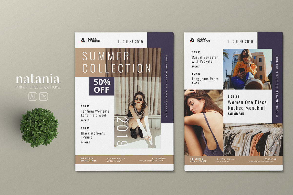 Fashion AI and PSD Flyer 8 in Invitation Templates - product preview 8