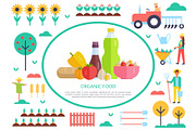 Organic Food Poster and People