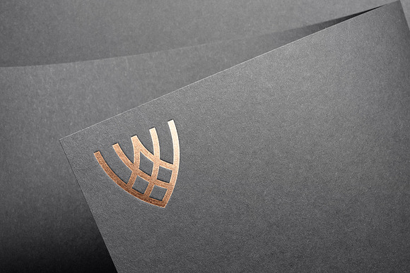 Logo Mockup Curved Paper in Branding Mockups - product preview 1