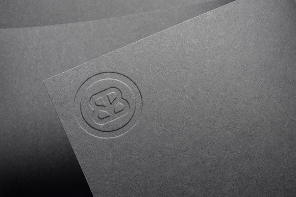 Logo Mockup Curved Paper in Branding Mockups - product preview 2