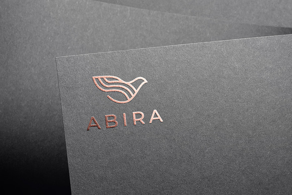 Logo Mockup Curved Paper in Branding Mockups - product preview 3