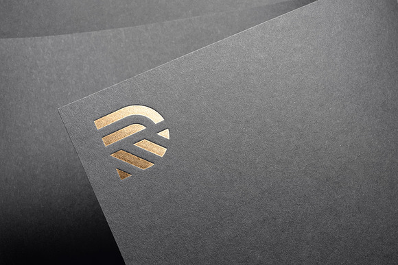 Logo Mockup Curved Paper in Branding Mockups - product preview 7
