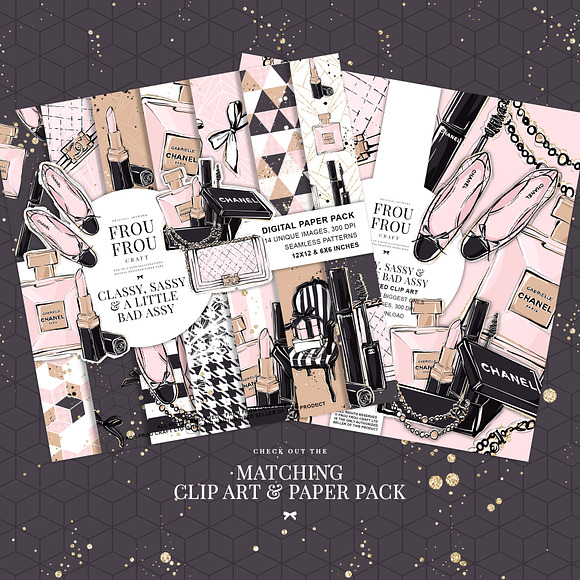 Cosmetic Fashion Makeup Paper Pack in Patterns - product preview 9