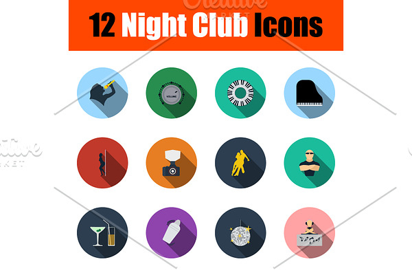 Night Club Icon Set