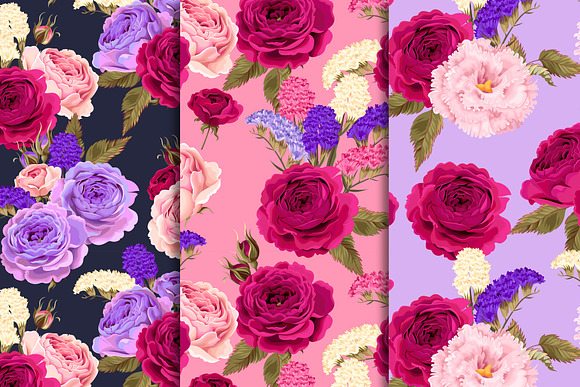 Roses and Dry Flowers Pattenrs in Patterns - product preview 1